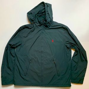 Polo Ralph Lauren Black Jacket Hidden Hood